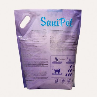 Наповнювач Sani Pet для котячого туалету силікагелевий лаванда 7,6 л