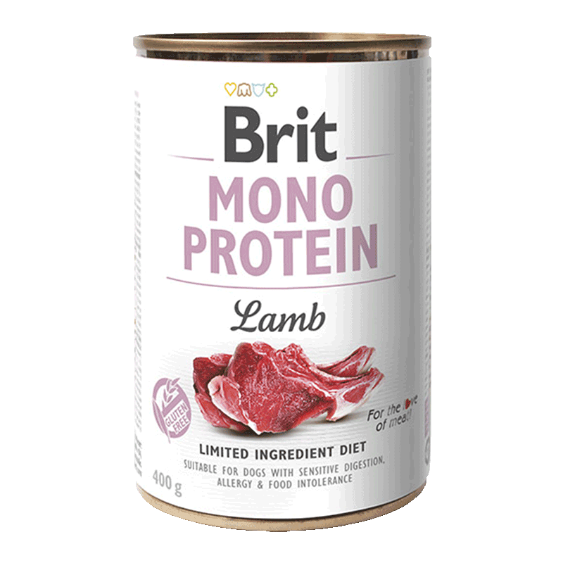 Консервы для собак с ягненком Brit - Mono Protein - Lamb 400 г