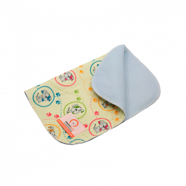 Багаторазова та багатошарова пелюшка Misoko&Co - Color Paws, 80x140 см
