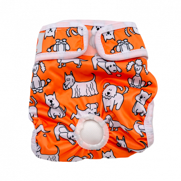 Многоразовый подгузник для собак Misoko&Co - Puppies coral, S