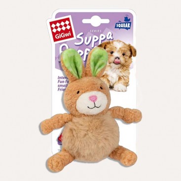 Іграшка для собак зайчик з м'ячиком всередені GiGwi - Suppa Puppa 11 см