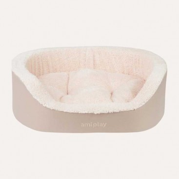 Лежанка Amiplay - Aspen Beige, M (64x55x19 см)
