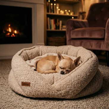 Лежанка Amiplay - Prato Cream, S (50x50x35 см)