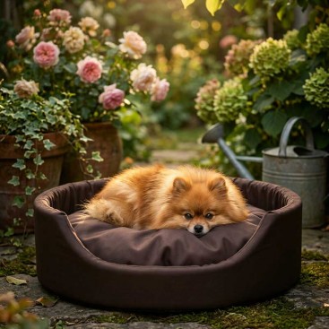 Лежанка Amiplay - Aspen Brown, S (58x46x17 см)