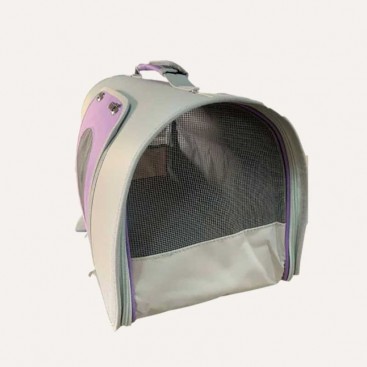 Сумка-переноска для кошек и собак AnimAll с фронтальной дверцей Розовая 44×22×25 см