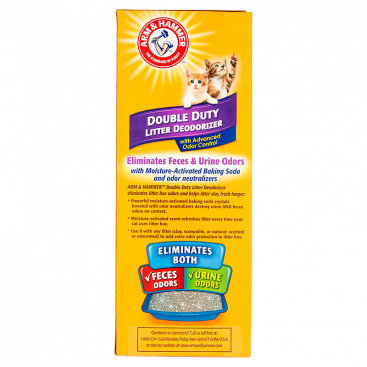 Средство для удаления запахов в кошачьих лотках Arm&Hammer - Cat Litter Deodorizer Powder Double Duty, 850 г