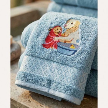 Махровое полотенце для домашних любимцев Bark&Tail - Bath Time (70×130 см)