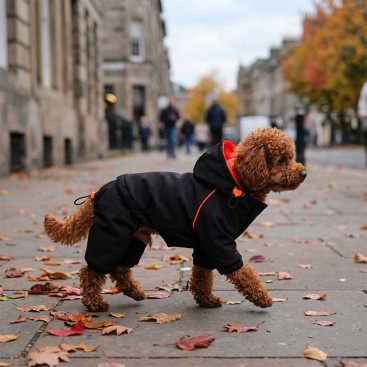 Комбинезон зимний для собак Bark&Tail - Red&Black