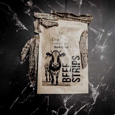 Натуральні ласощі для собак яловичина Bark&Tail - Dog Treats 100 % Beef , 50 г