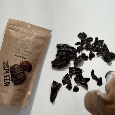 Натуральні ласощі для собак яловича селезінка Bark&Tail - Dog Treats 100 % Beef Spleen , 50 г