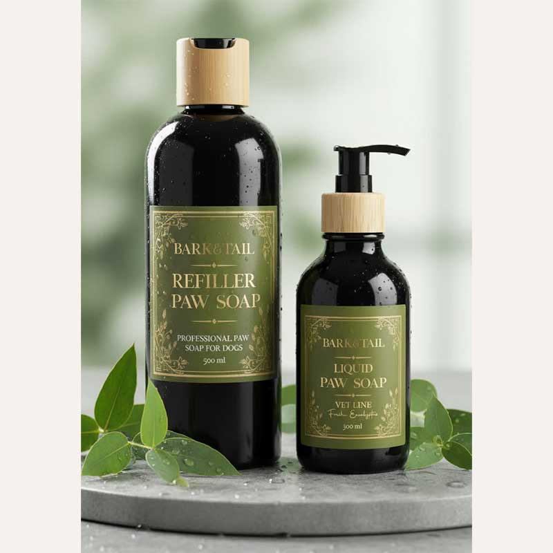 Рідке мило-рефілер для лап з ароматом евкаліпта, вет лінія Bark&Tail-Vet Line liquid paw soap, 500мл