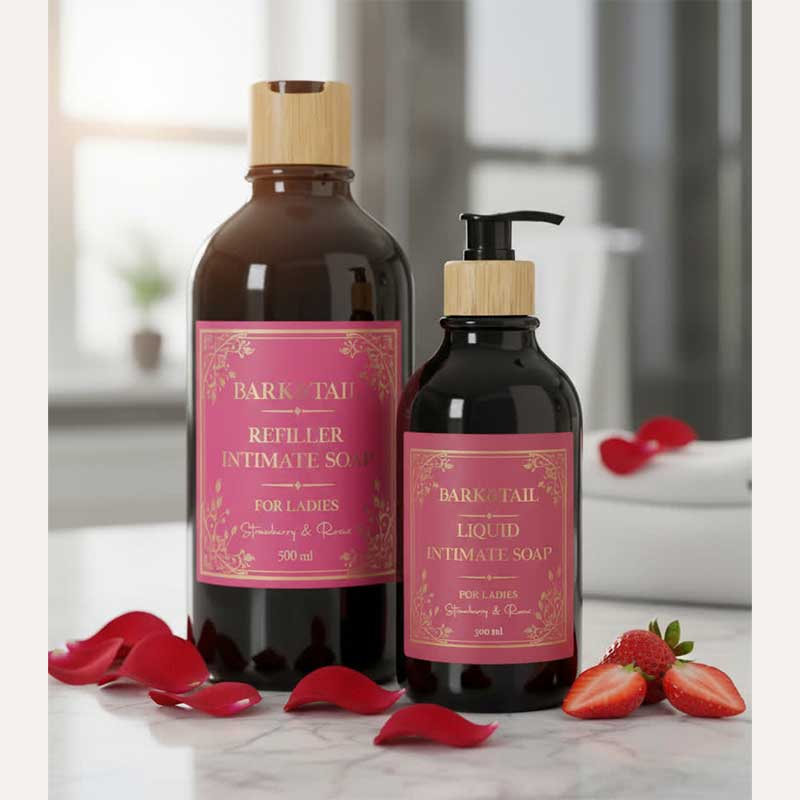 Жидкое мыло-рефиллер для интимных зон собак-девочек Bark&Tail - Intimate liquid paw soap for ladies, 500 мл