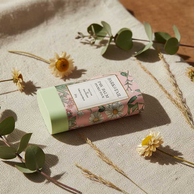 Захисний та зволожуючий бальзам для лап з ароматом зеленого яблука Bark&Tail - Paw Balm, 20 г