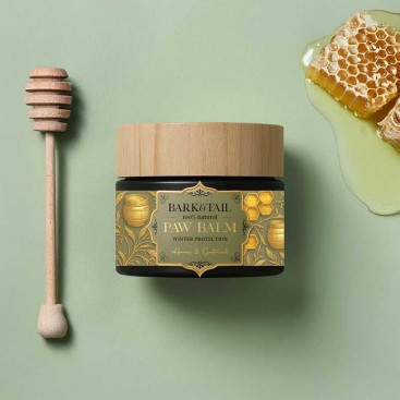 Бальзам для лап зимовий захист Bark&Tail - Paw Balm Winter Protection, Honey & Oatmeal, 50 г