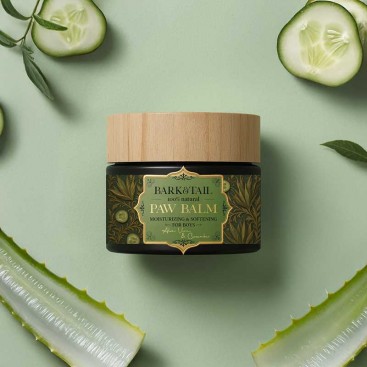 Бальзам для лап Bark&Tail - Paw Balm Moisturizing & Softening for Boys, Aloe Vera & Cucumber, 50 г