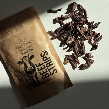 Натуральні ласощі для собак яловичина Bark&Tail - Dog Treats 100 % Beef , 50 г