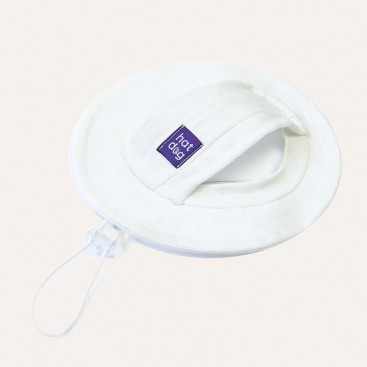 Панама для собак из коттона HatDog - White, L