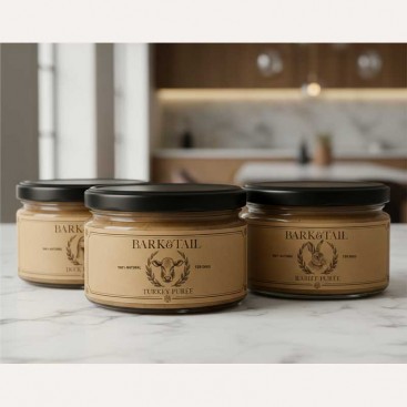 Натуральне пюре для собак з індичкою Bark&Tail - Turkey Puree, 85 г