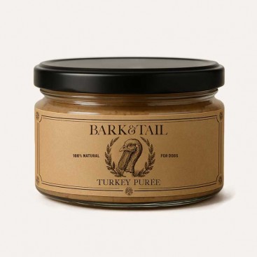 Натуральне пюре для собак з індичкою Bark&Tail - Turkey Puree, 85 г