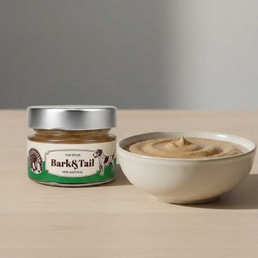 Натуральное пюре для собак с индейкой Bark&Tail - Turkey Puree, 85 г