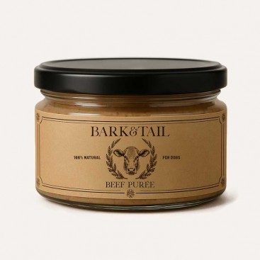 Натуральне пюре для собак з яловичиною Bark&Tail - Beef Puree, 85 г