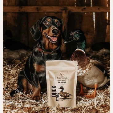 Натуральні ласощі для собак качка Bark&Tail - Dog Treats 100 % Duck, 50 г