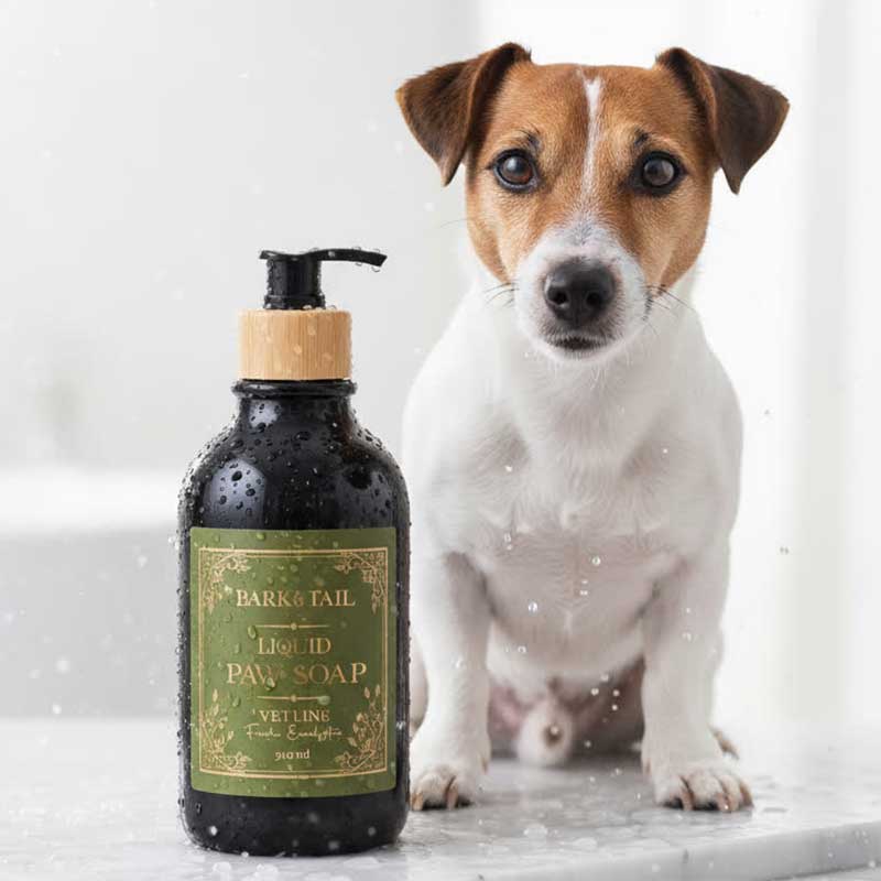 Рідке мило для лап з ароматом евкаліпта, вет лінія Bark&Tail - Vet Line liquid paw soap, 300 мл