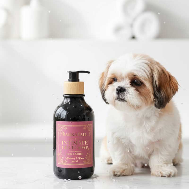 Рідке мило для інтимних зон собак-дівчат Bark&Tail - Intimate liquid paw soap for ladies, 300 мл