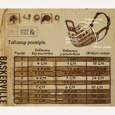 Намордник для собак дихаючий Baskerville - Classic Basket розмір 9