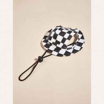 Панама для домашніх тварин - Dog panama hat Black/White, S