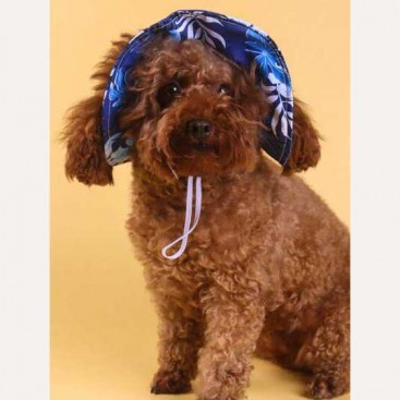 Панама для домашних животных солнцезащитная - Dog panama hat Dark Blue, XS