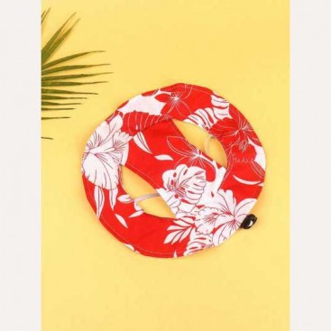Панама для домашних животных солнцезащитная - Dog panama hat Red, S