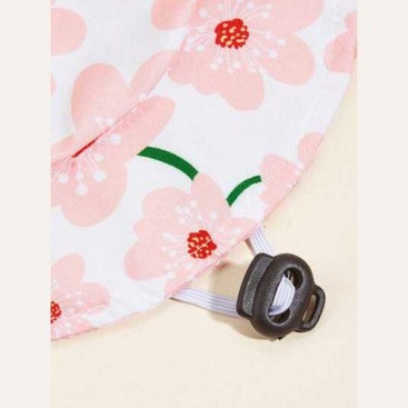 Панама для домашних животных солнцезащитная - Dog panama hat Flowers print, S