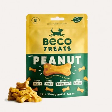 Ласощі для собак Beco Pets Арахіс з кокосом і куркумою 70 г