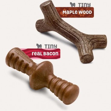 Іграшка для собак 2-Pack Maplestick+Zaggler Bacon Tiny Benebone