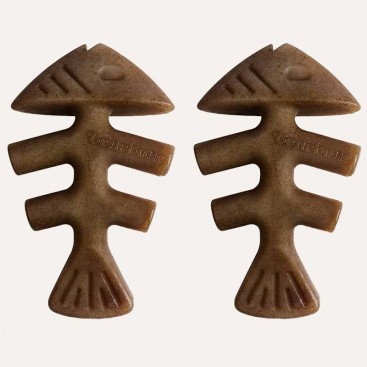 Набір з двох жувальних іграшок для собак Benebone - 2-Pack Fishbone Tiny