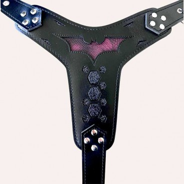 Шлея для собак Bestia - Batman, L-XL 60 - 115 см