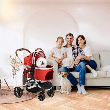 Візок для собак 2 в 1 Blahoo - Red Stroller