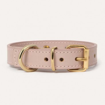Кожаный ошейник BranniPets - Nara studded peach collar, L 37,5-43,5 см, ш: 2.3 см