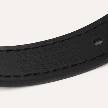 Кожаная шлея BranniPets - Arnés Nara Black, M 33-39 см