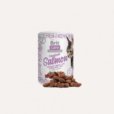 Ласощі для котів з лососем Brit Care - Cat Snack Superfruits Salmon, 100 г