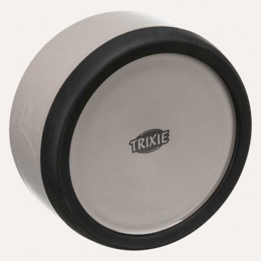 Керамическая миска для собак с резиновым основанием Trixie - Gray, 400 мл