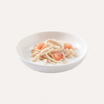 Вологий корм для котів курка з криветками Schesir - Chicken with Shrimps, 140г