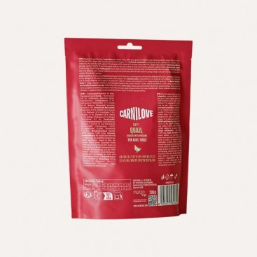 М'які ласощі для собак перепілка та орегано Carnilove-Snack Quail with Oregano, 200 г