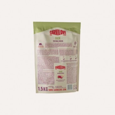 Сухий корм для собак малих порід з качкою Carnilove True Fresh - Duck Small Breed 1,5 кг