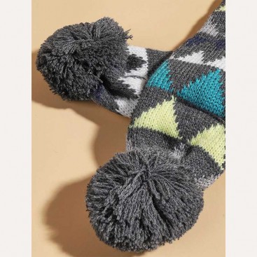 Комплект для собак шапка та шарф Christmas - Dark Grey, M