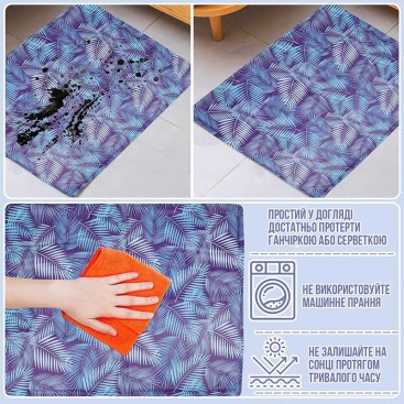 Охолоджуючий килимок для домашніх тварин - Pet cool mat Blue, M 50x65 см