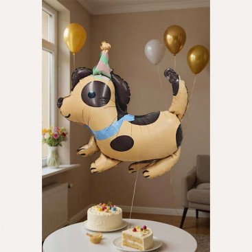 Повітряна кулька на день народження песика Fiesta - Beige Dog