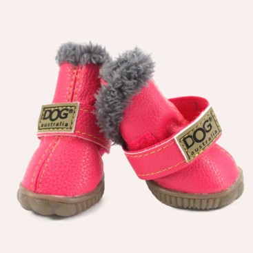 Зимние угги для собак Dog Australia - Fuchsia, L 5.5х5 см