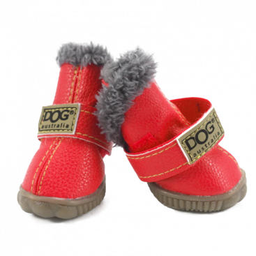 Зимові уггі для собак Dog Australia - Red, L-4 (5,5х5 см)